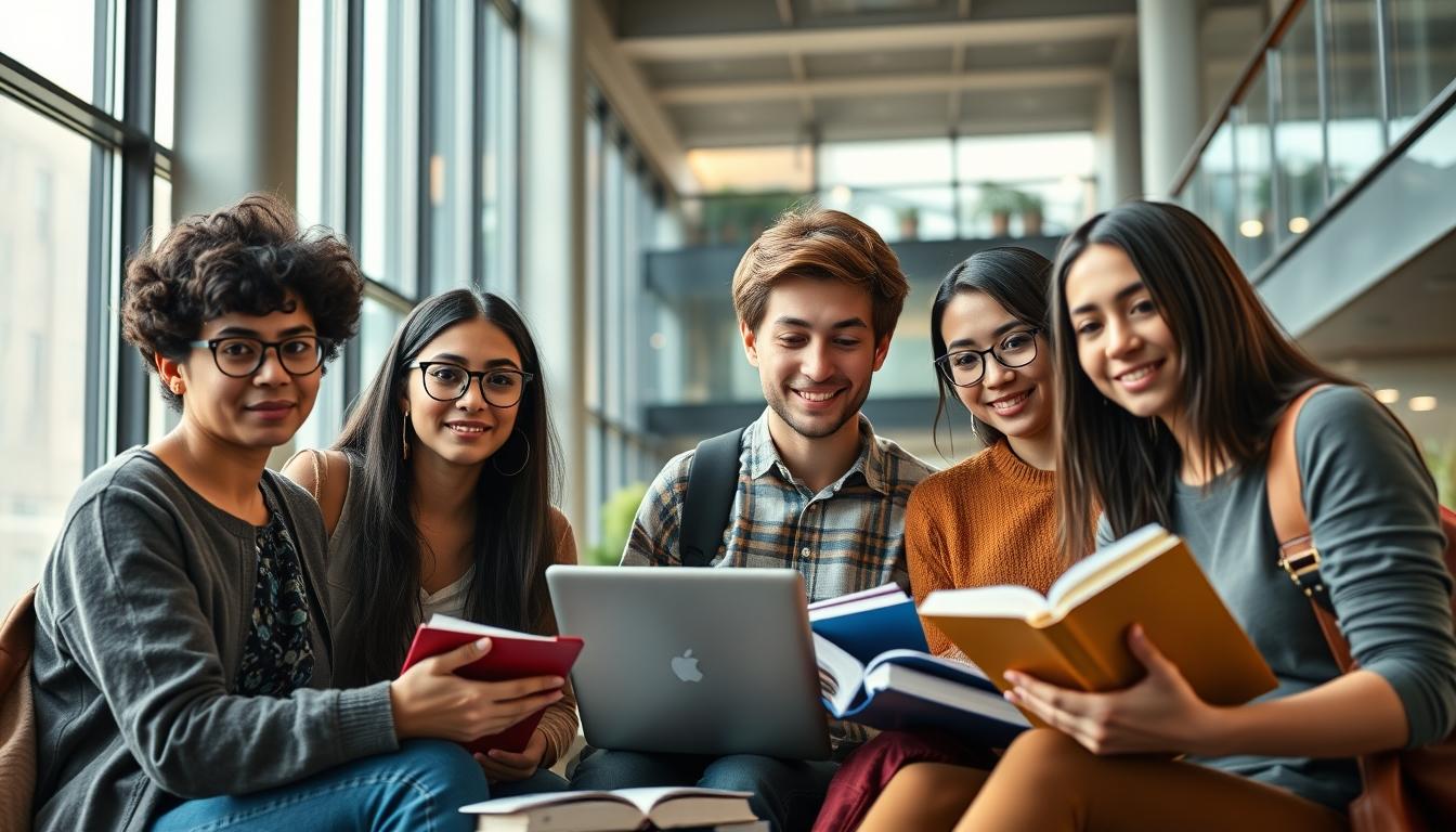 Student using online courses for flexible education