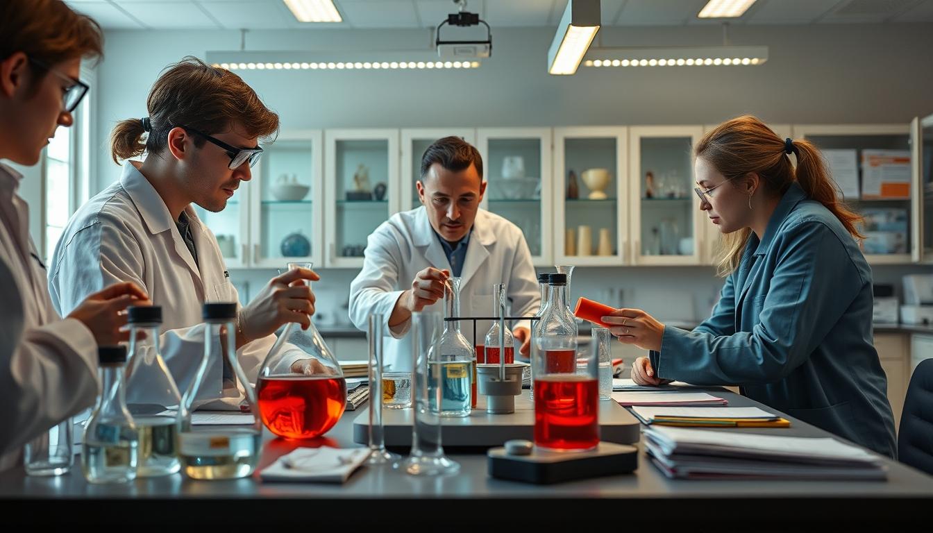 Structured study materials and learning resources on a desk